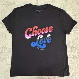 NWOT Spiritual Gangster Choose Love Graphic Tee S